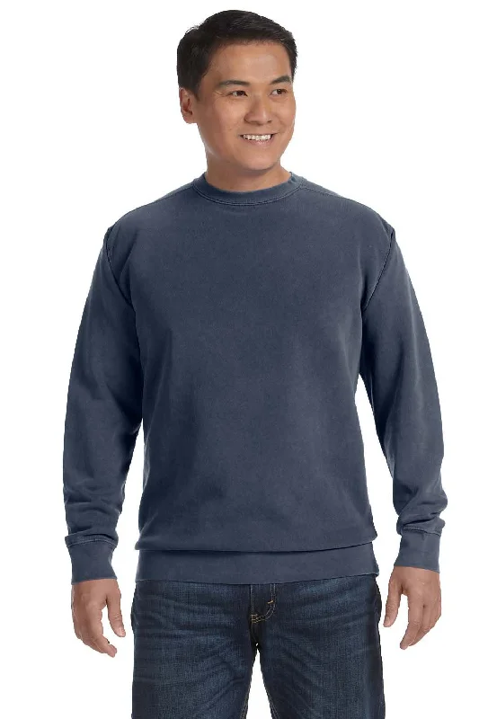 Extra Discounts Comfort Colors Mens Crewneck Sweatshirt - Denim Blue