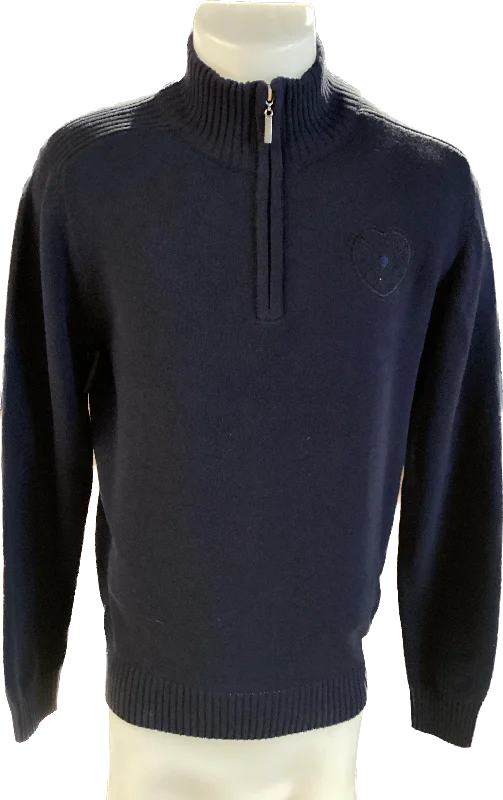 Savings Soar This Weekend Lewis quarter Zip Knit Sweater, Navy