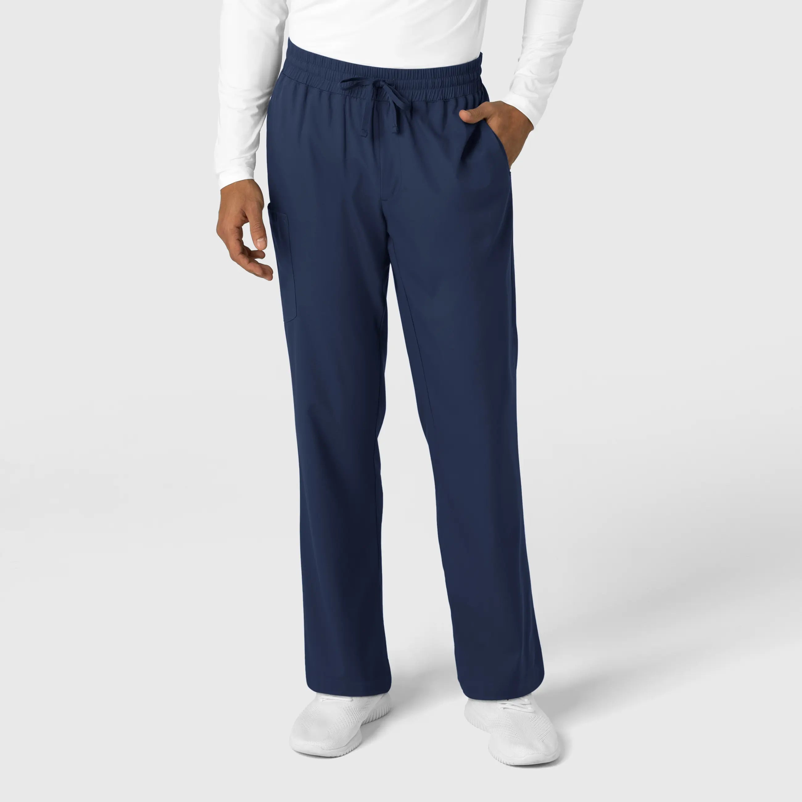 Overstock Wink Men's Straight Leg Scrub Pant - Navy