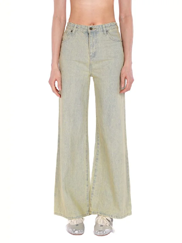 Weekend Bargains Just for You CASUAL WASHED NOSTALGIA WIDE LEG PANTS [S0000008628]