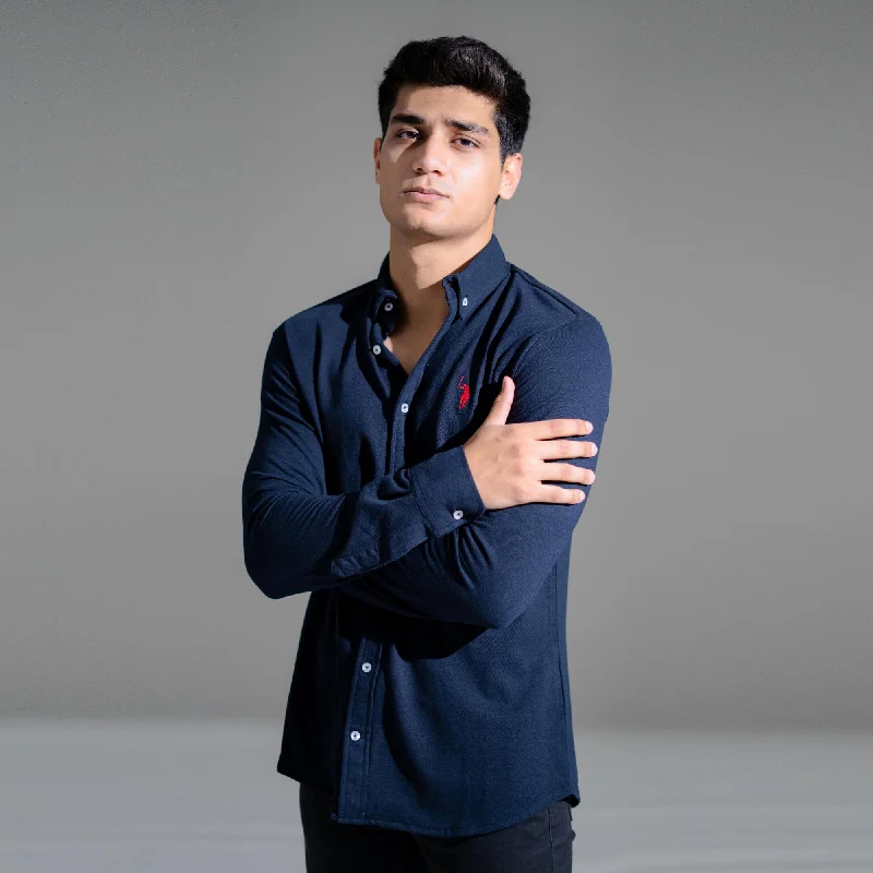 Year-End Sale Polo Republica Men's Essentials Knitted Casual Shirt