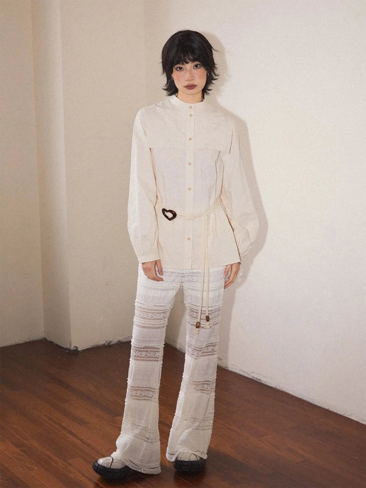 Special Offer Two piece lace flare pants【s0000007805】