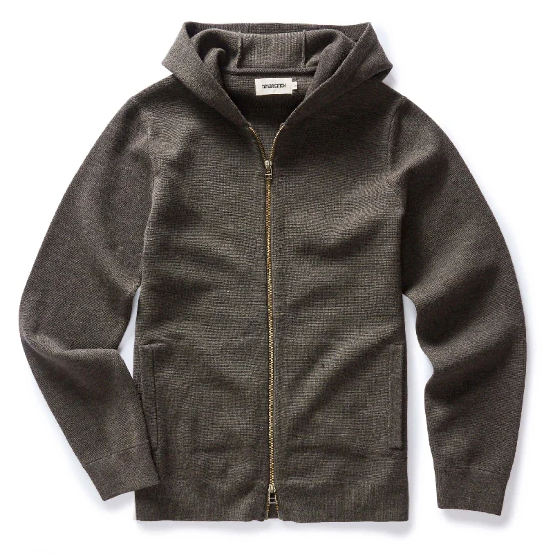Shop and Save The Portola Hoodie in Heather Loden Merino