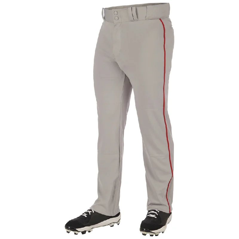 GREY/ SCARLET