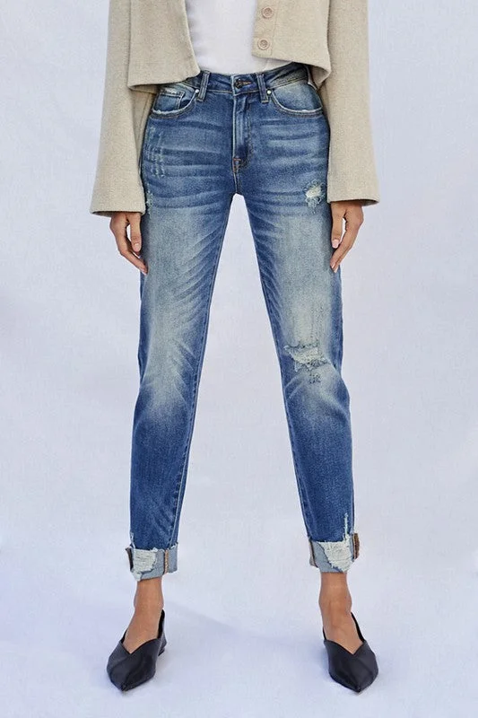 Markdowns Raw Hem Boyfriend Jeans