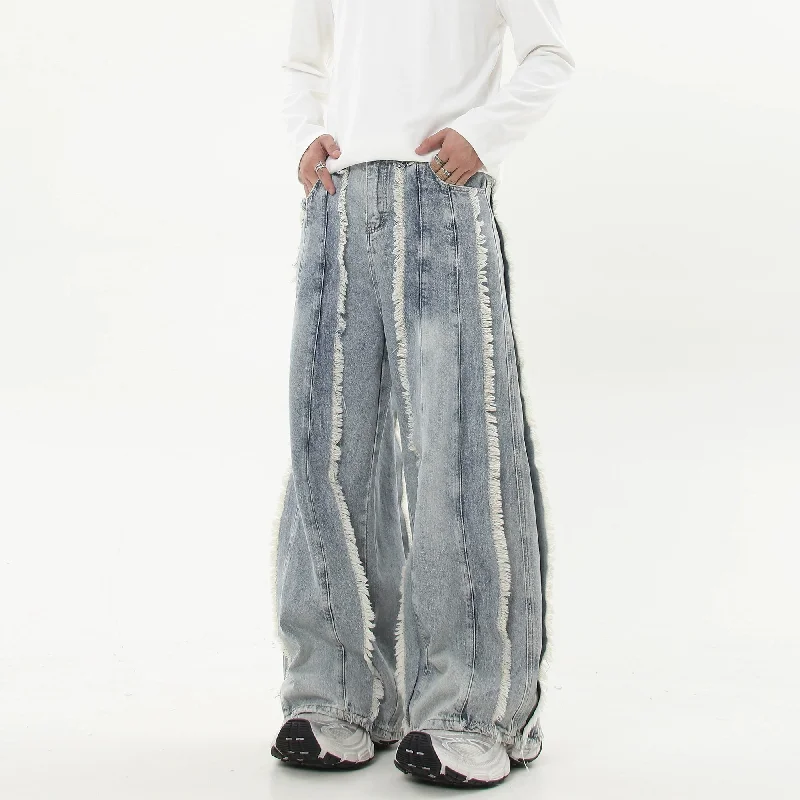 Price Smash Frayed Seams Highlight Jeans