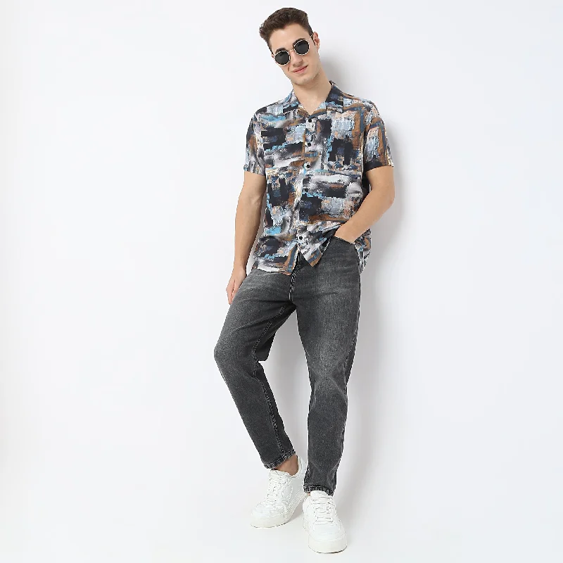 Price Smash Retreat™ Shirts - Printed Pattern Rich Fabric - Trendy Cuban Collar - Regular Fit Shirt