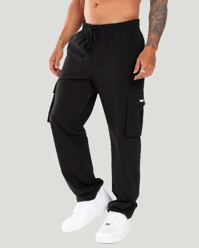Quick Deals Men's Cargo Pants - Black