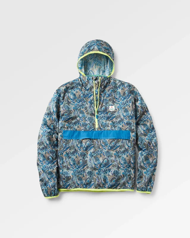 Can't Miss Gusto Recycled Windshell Anorak - Abstract Seaweed Pistachio