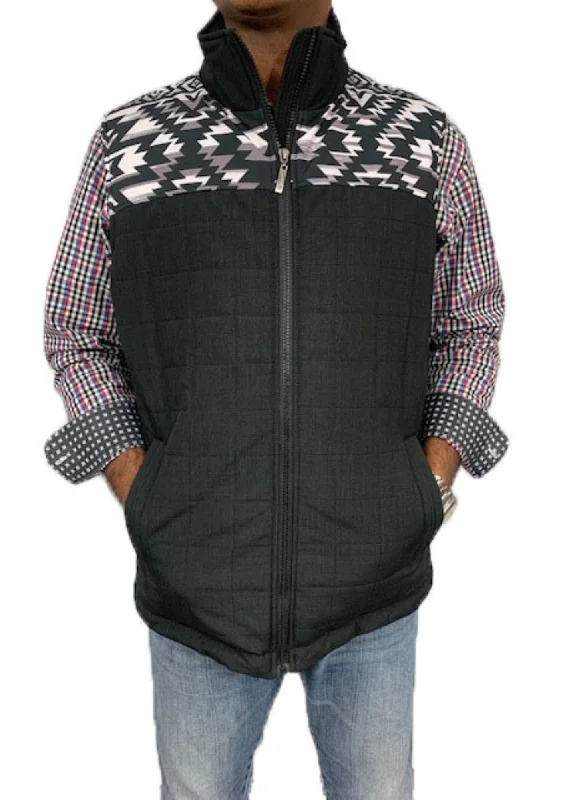 Weekend Offers That Shine Men's Western Aztec Puffer Vest Style#-M-24204