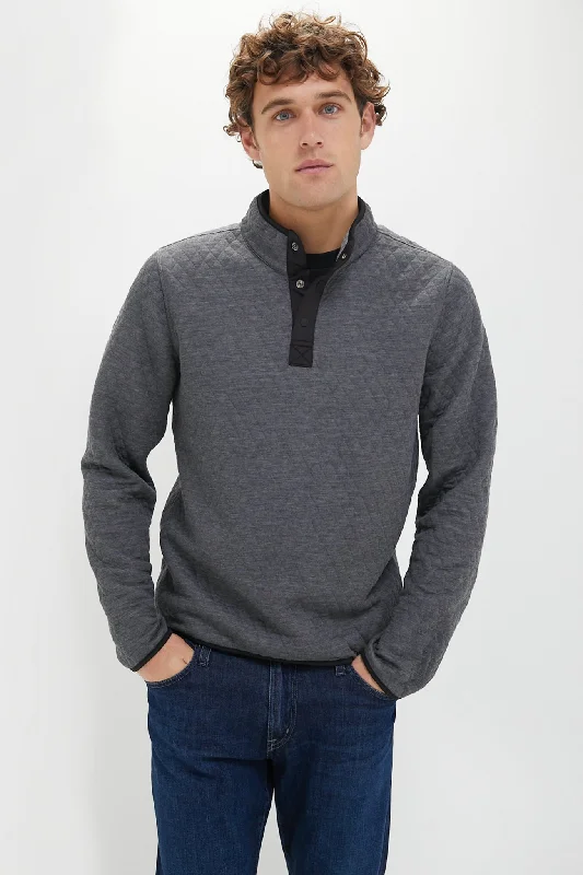 Discount Deals Charcoal Heather Gray Corbet Reversible Pullover