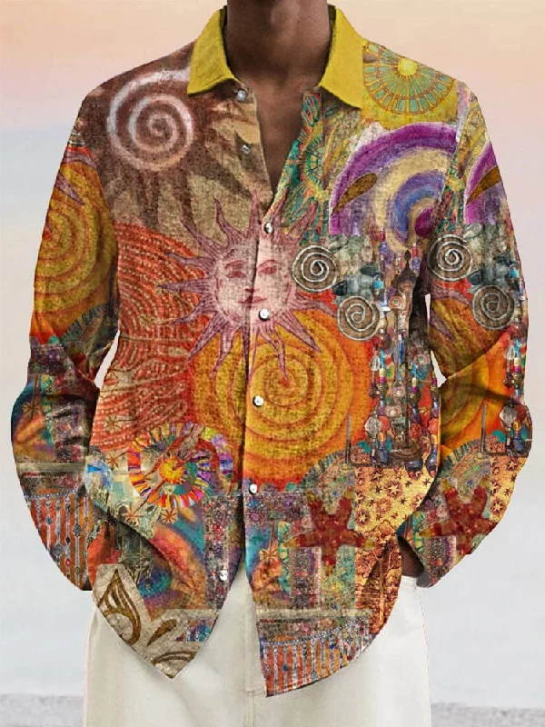 Bargain Bin Vintage Printed Cotton Linen Shirt