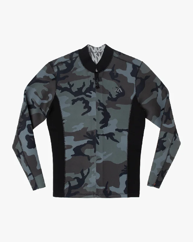 Factory Direct Sale 2mm Balance Front Zip Wetsuit Jacket - Camo
