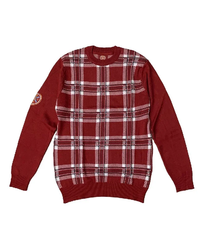Weekend Deals That Thrill Maroon Tartan Jumper