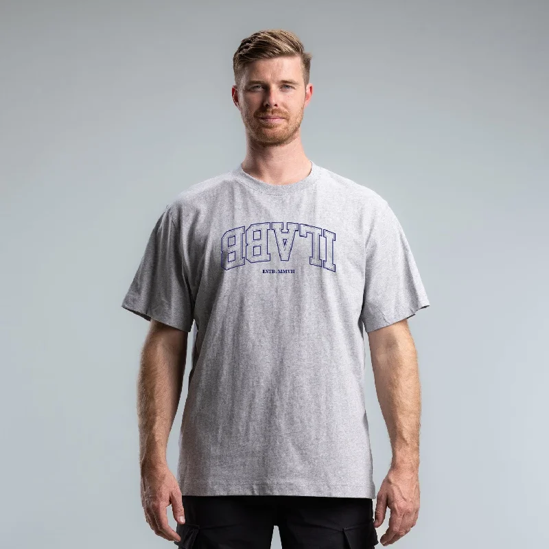 Special Price Varsity Block Tee Unisex GREY MARLE