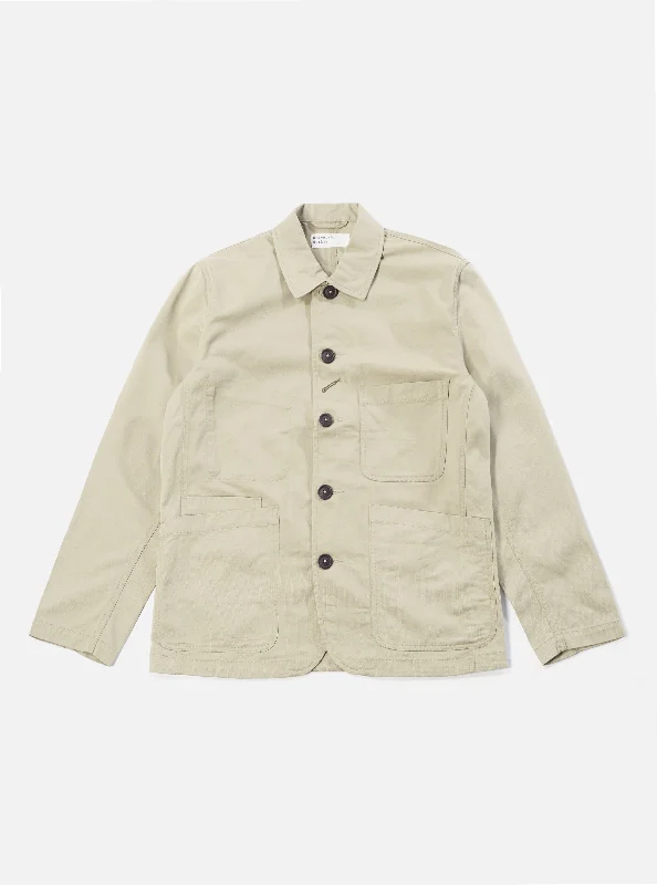 Weekend Savings Spectacular Universal Works Bakers Jacket in Stone Twill