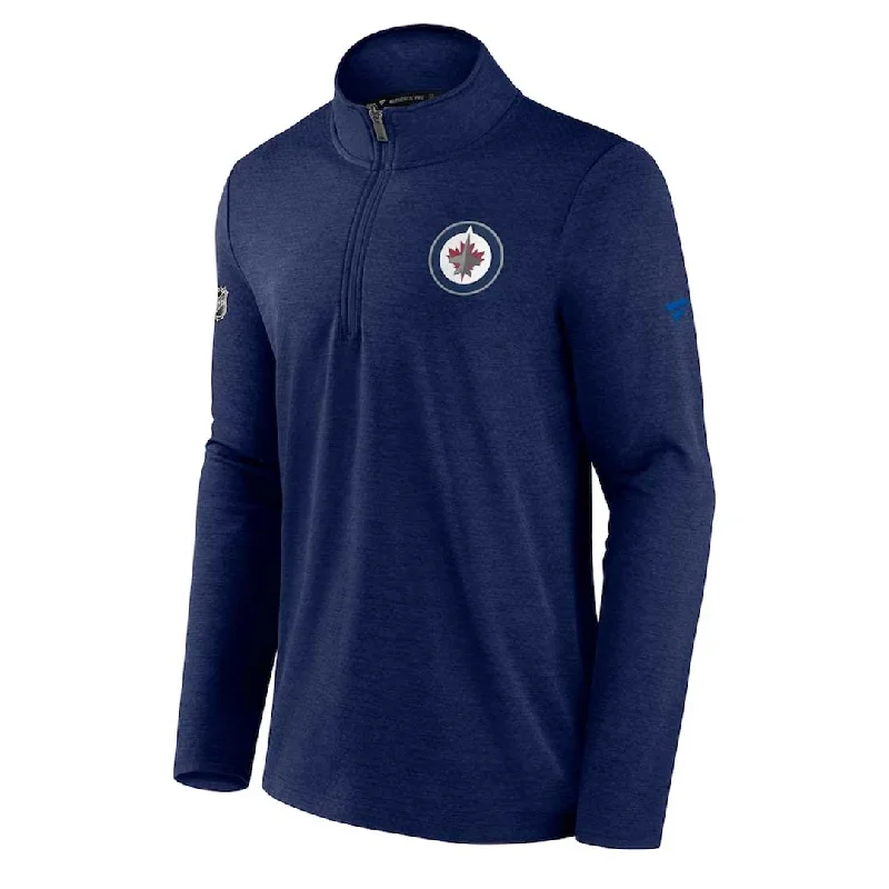 Massive Deals Fanatics - Men's Winnipeg Jets Authentic Pro 1/4 Zip Jacket (MZLD 164C 2GN 1OR)