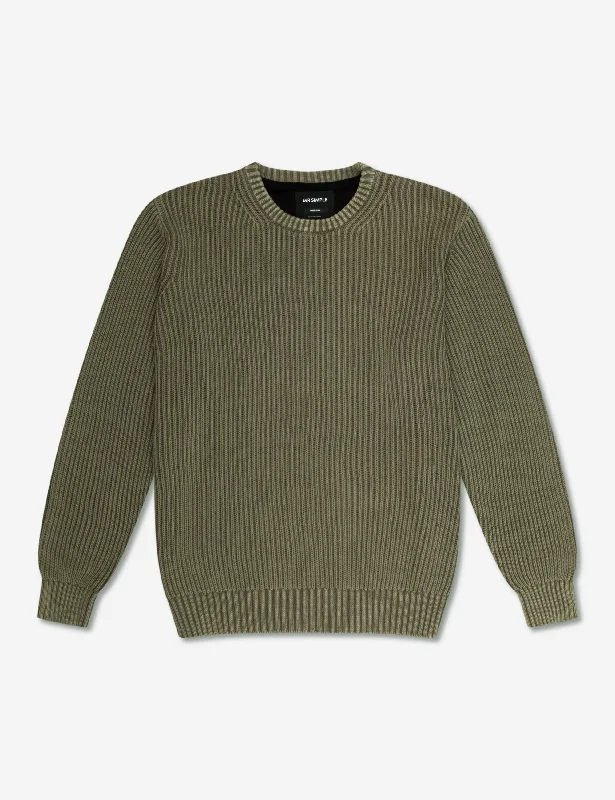 Year-End Clearance Fisher Chunky Organic Knit - Fatigue