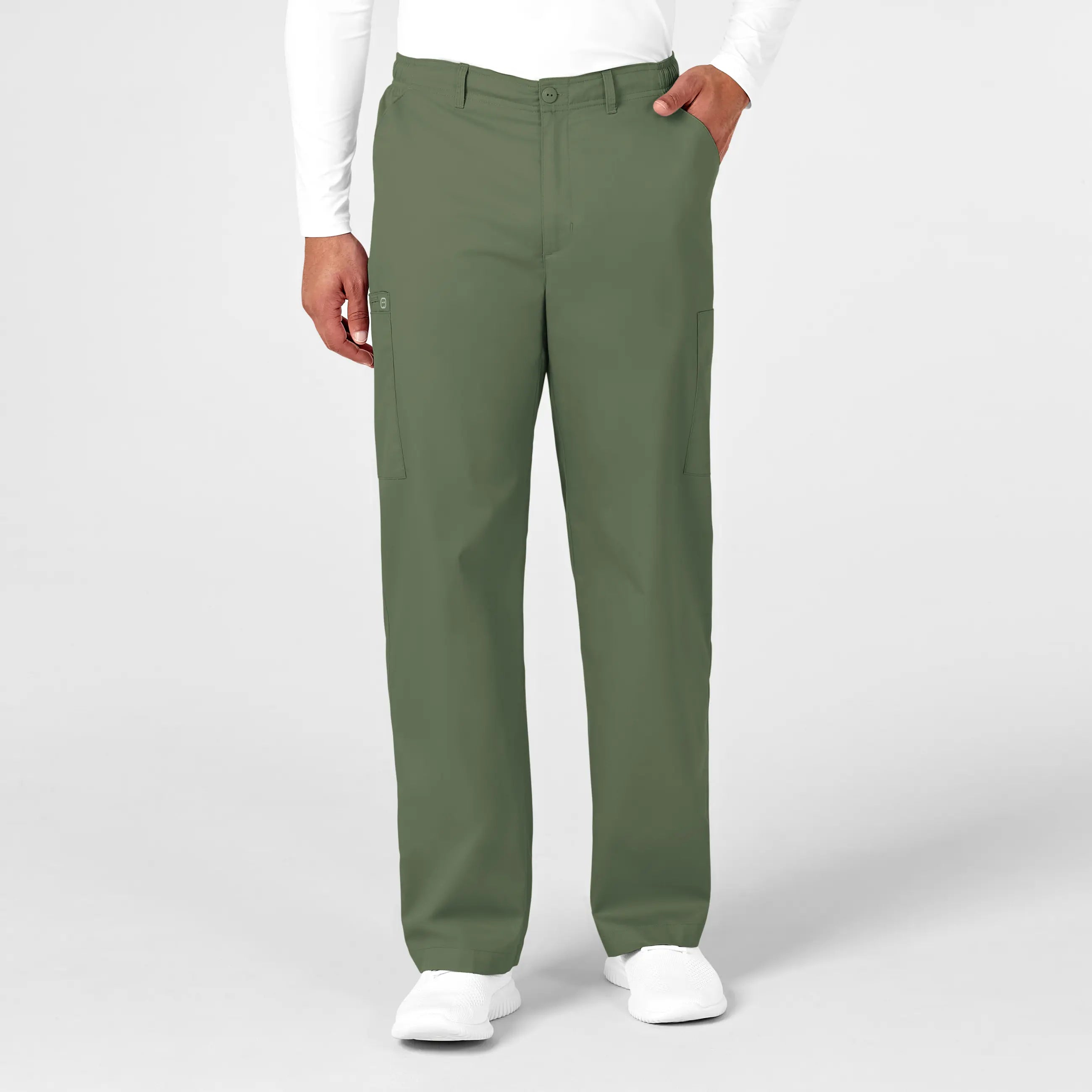 Weekend Offers That Delight Wink Men's WonderWORK Cargo Scrub Pant - Olive