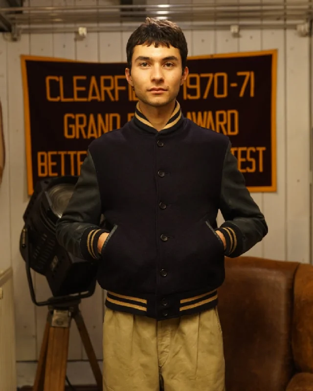 Sale Alert Golden Bear Black Buttoned Varsity Jacket (M)