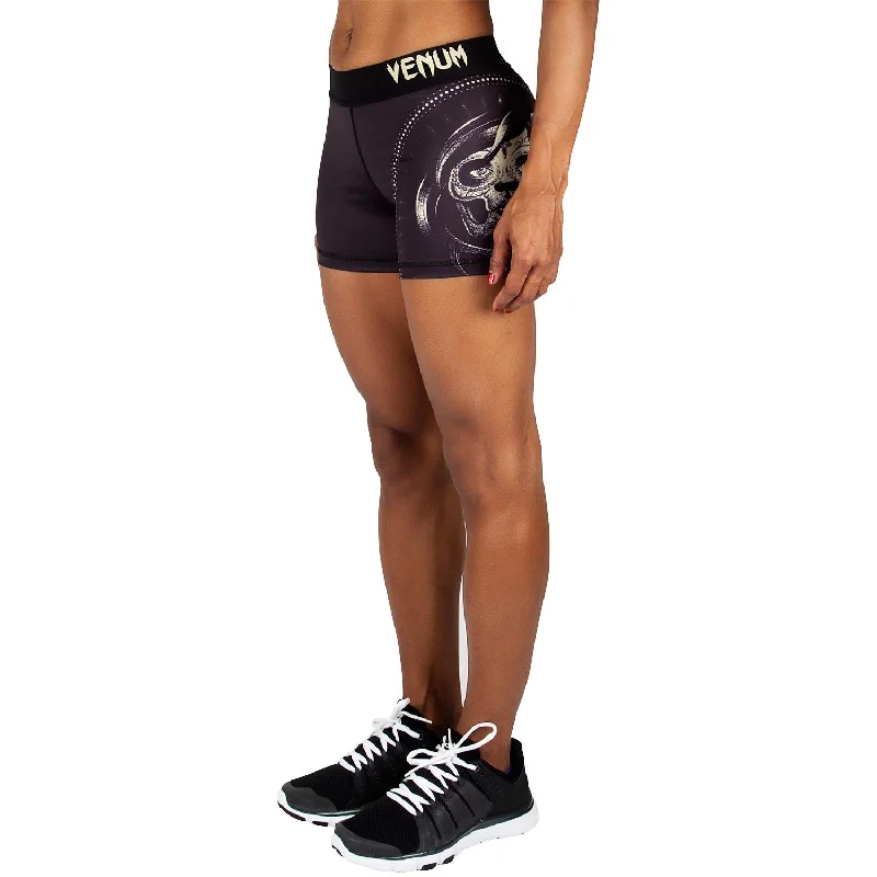 Take Action Venum Santa Muerte Shorts - Black/Yellow