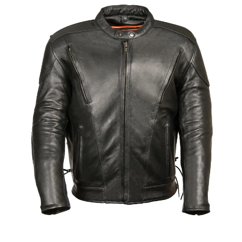 Weekend Savings Bonanza M-Boss Motorcycle Apparel BOS11511T Men’s ‘Speed’ Big and Tall Black Cowhide Motorcycle Leather Jacket Weekend Savings Bonanza M-Boss Motorcycle Apparel BOS11511T Men’s ‘Speed’ Big and Tall Black Cowhide Motorcycle Leather Jacket