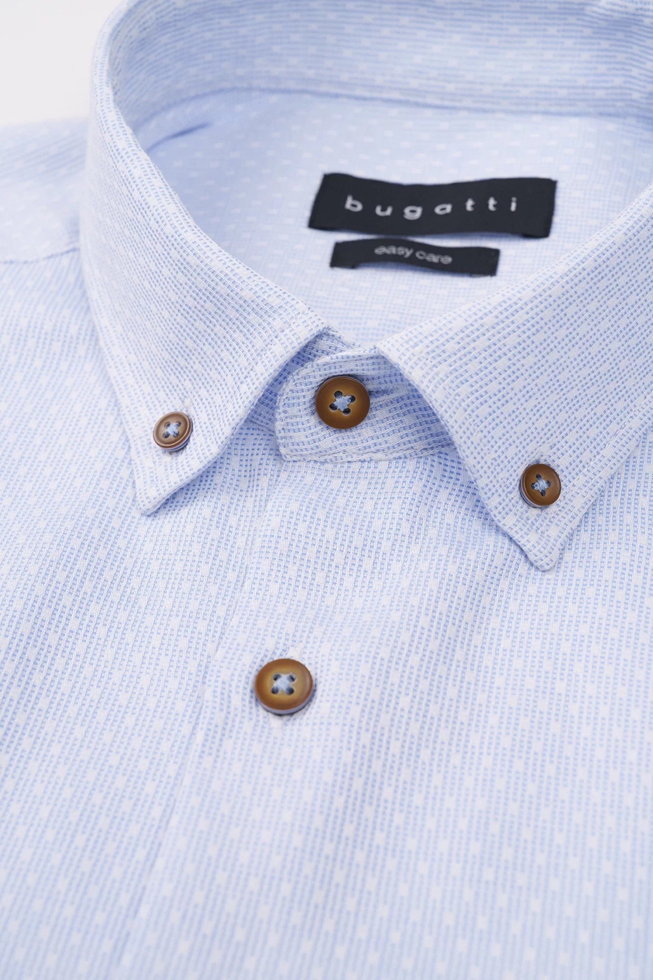 Deal Dash Bugatti Textured Modern Fit Casual Shirt
