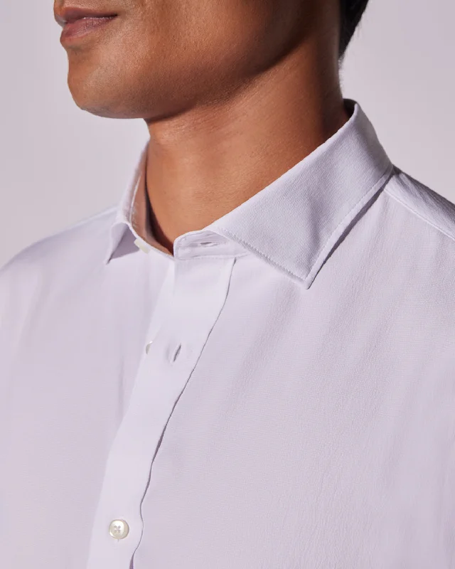 Stock Up and Save Wrinkle-Free Bamboo-Blend Dobby Shirt - White