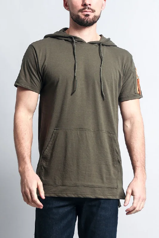 Act Now Hooded MA-1 Bomber Flight Style T-Shirt