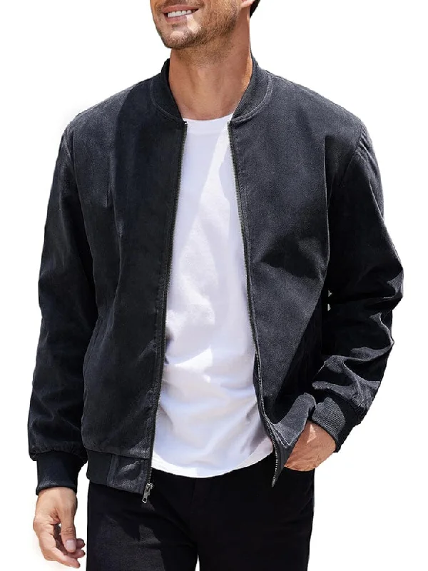 New Arrival Vintage Suede Bomber Jacket (US Only)