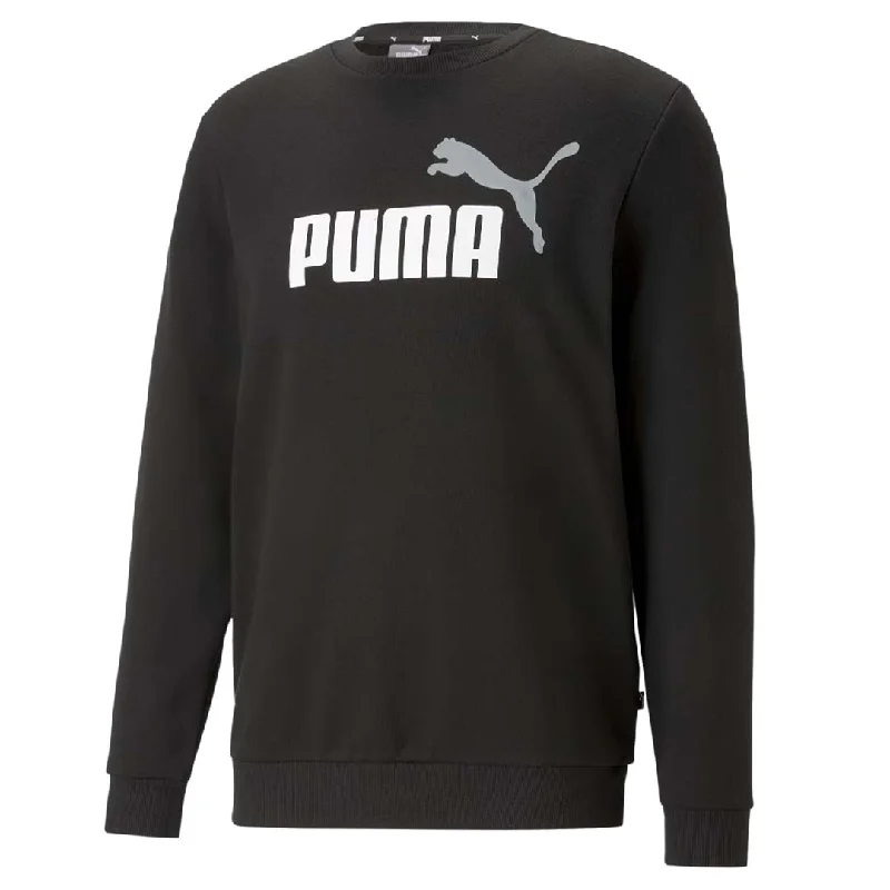 Overstock Puma - Men's Essentials 2 Tone Big Logo Crewneck (586763 61)