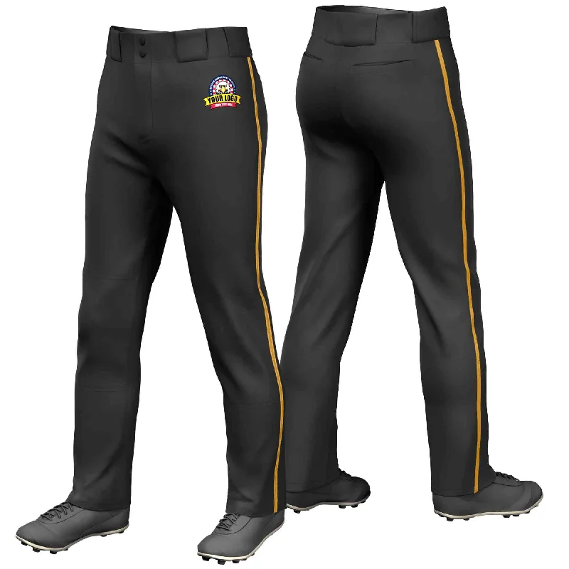 Make Your Weekend Count with Savings Custom Black Old Gold Classic Fit Stretch Practice Loose-fit Baseball Pants Make Your Weekend Count with Savings Custom Black Old Gold Classic Fit Stretch Practice Loose-fit Baseball Pants