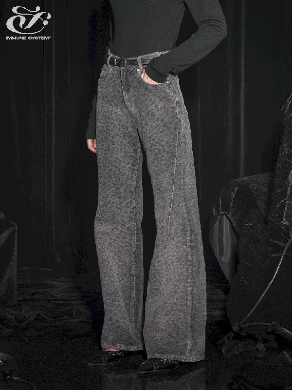 Midnight Madness Leopard Print Casual Jeans【s0000005463】