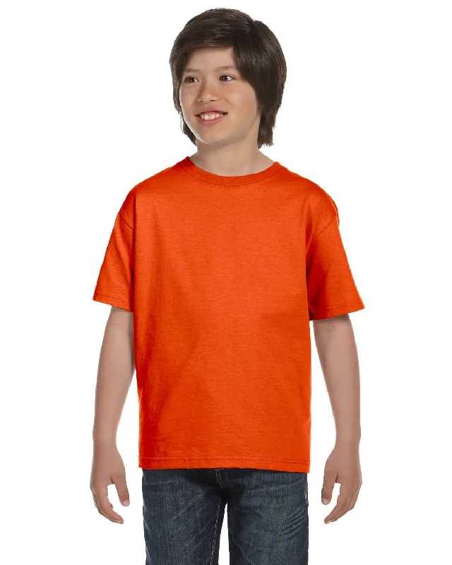 Pay Less Gildan Youth DryBlend 50/50 T-Shirt | Orange