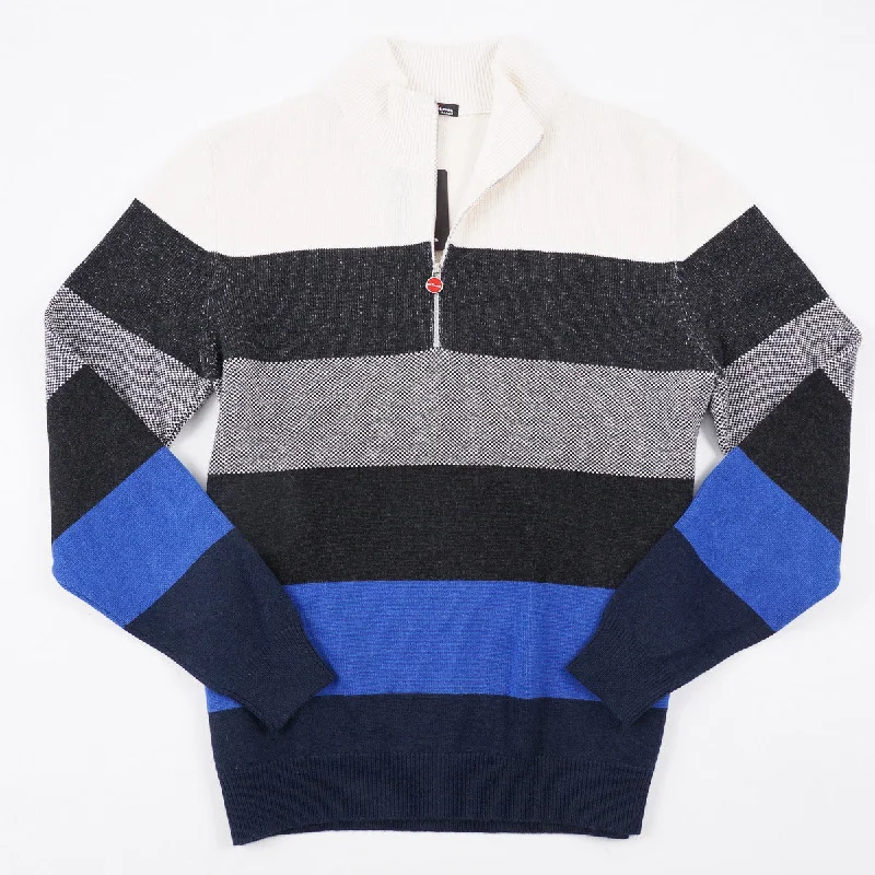 Deal Alert Kiton Colorblock Knit Cashmere Sweater