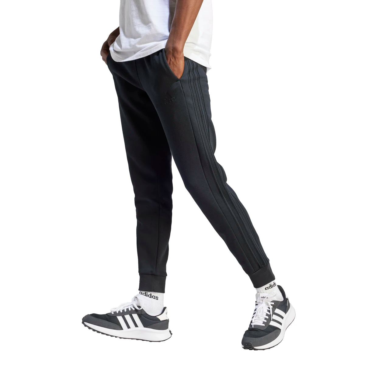Weekend Offers That Tempt adidas Men's Essentials Tapered 3-Stripes Fleece Pants