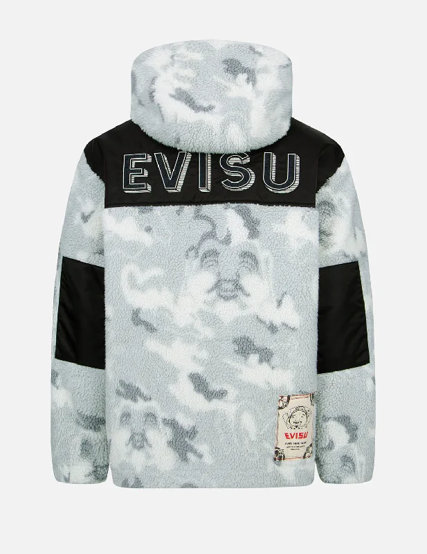 Sale Event Allover Godhead Camouflage Zip-up Sherpa Jacket
