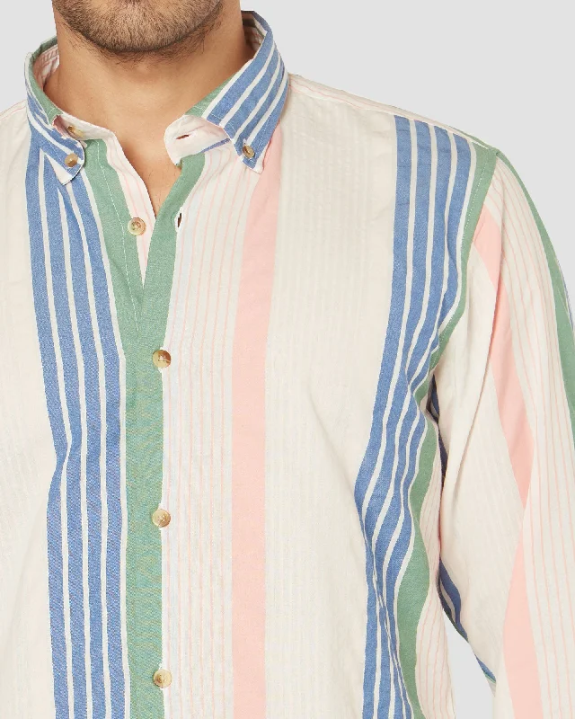 Price Cut Free Petunia Striped Shirt