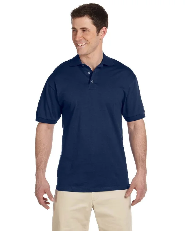 Weekend Bargains Galore Jerzees Cotton Jersey Knit Polo Shirt | J Navy
