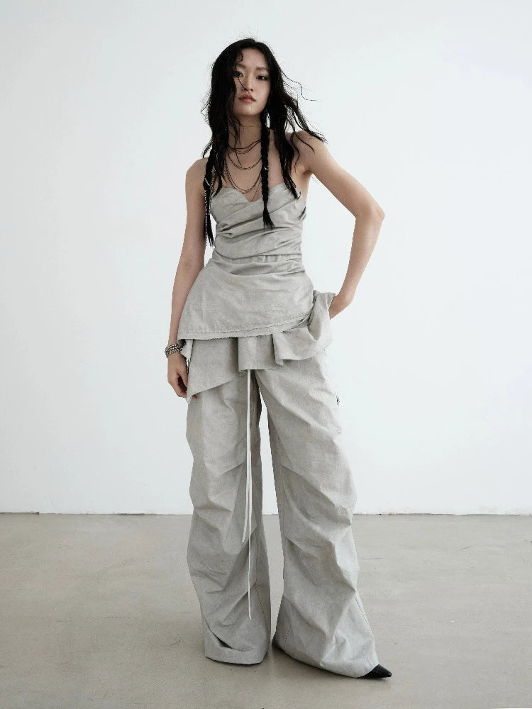 Weekend Bargains to Savor Detachable Lotus Skirt Casual Pants [S0000008510]
