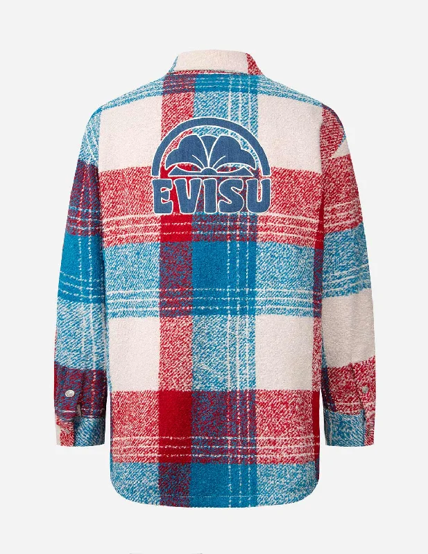 Weekend Offers That Shine Checked Wool-mix Shirt Jacket