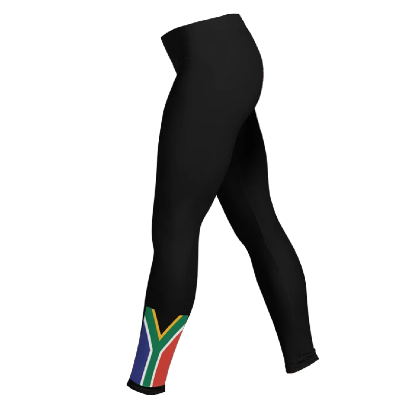 One-DAY Sale Women's South Africa Small Flag Leggings