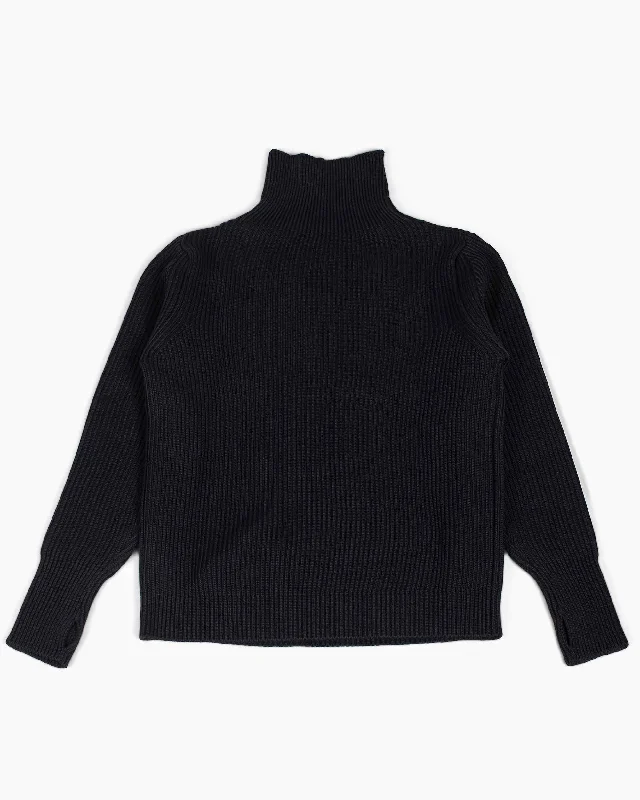 Stock Clearance Andersen-Andersen Navy Turtleneck Black