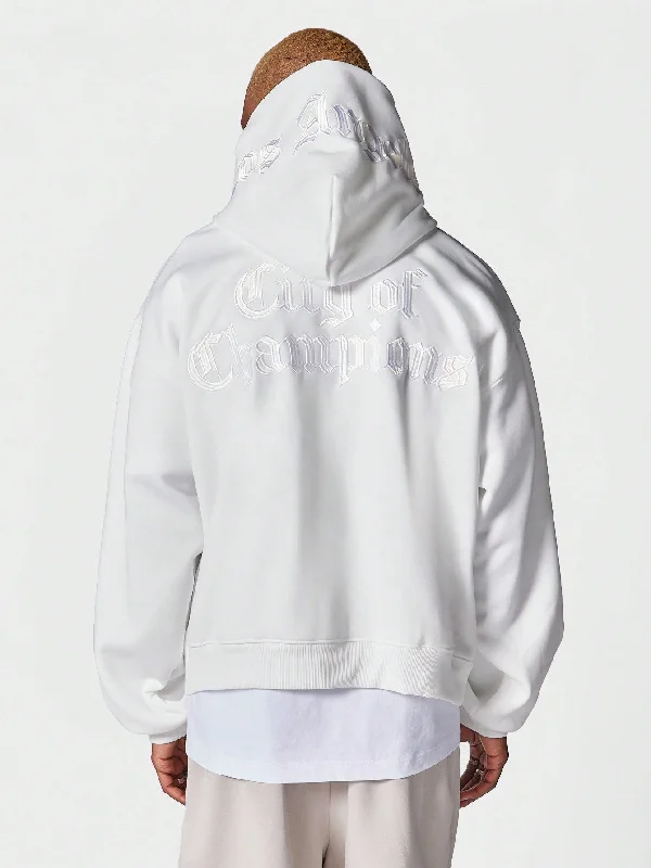 Savings Galore Overhead Hoodie With Back Embroidery