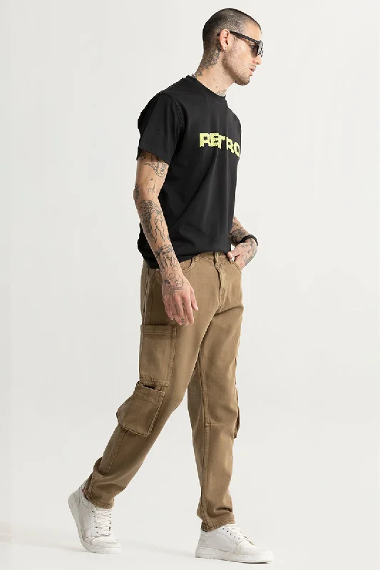 Today Only Void Brown Baggy Fit Jeans