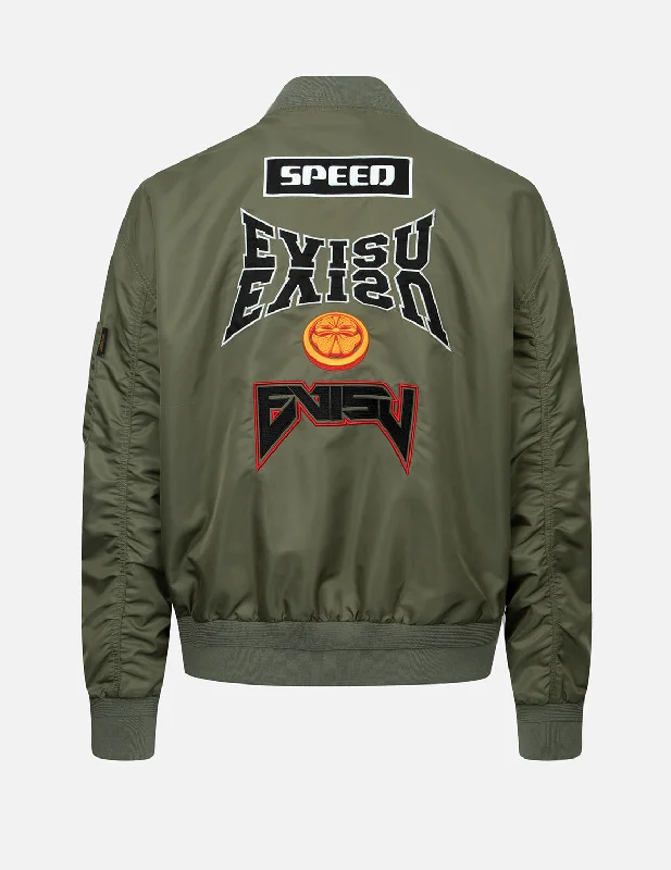 Weekend Savings Extravaganza Logo and Kamon Embroidered MA-1 Bomber Jacket