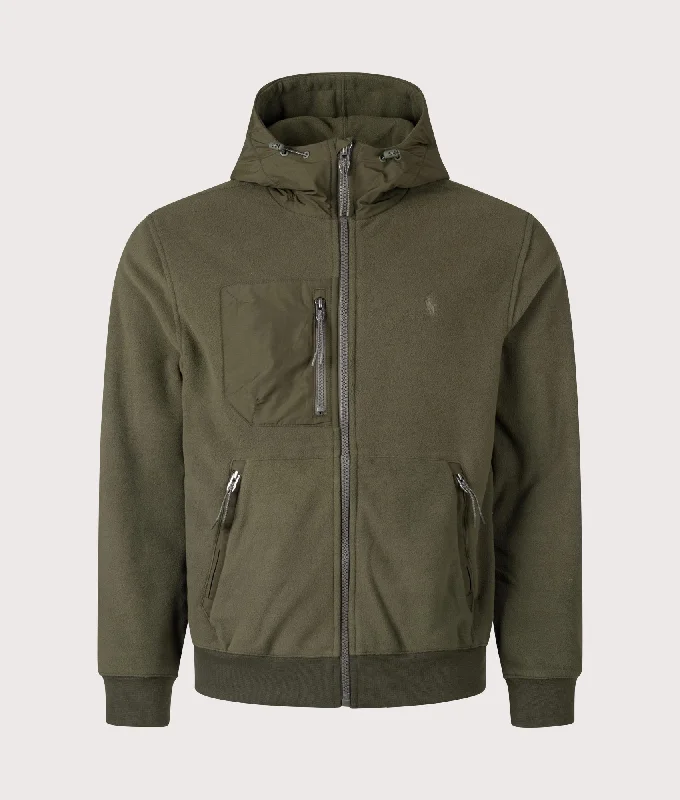 Weekend Special Brushed Fleece Hybrid Hooded Jacket