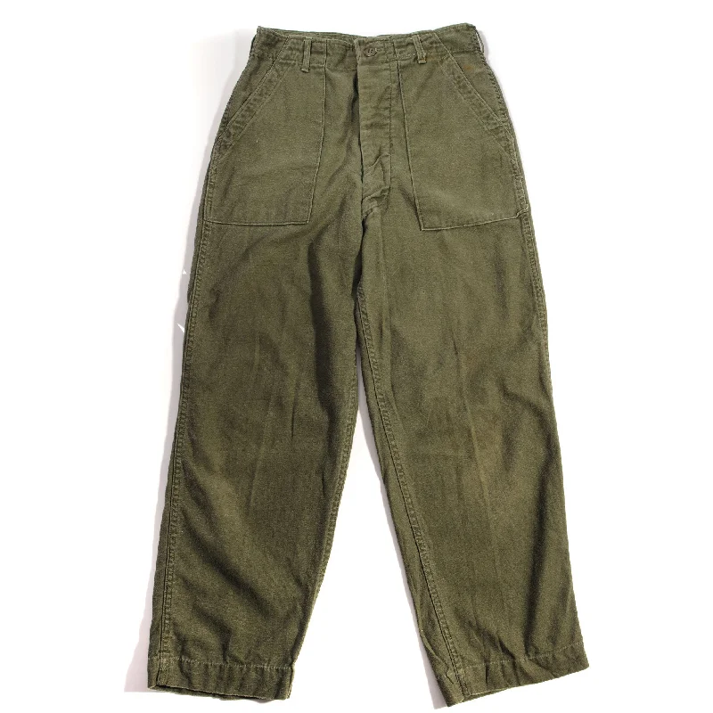 Super Sale VINTAGE US ARMY UTILITY OG-107 SATEEN TROUSERS PANTS 1976 SIZE 29X26