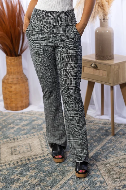 Weekend Specials to Snag Headed Uptown Plaid Flare Pants