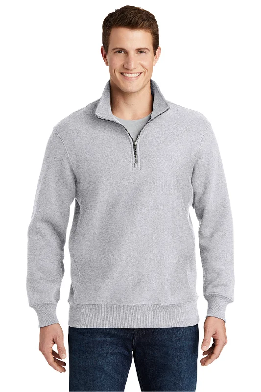 Special Buy Sport-Tek Mens Fleece 1/4 Zip Sweatshirt - Black